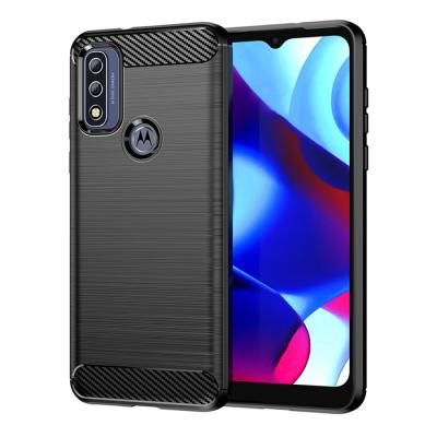 China Shockproof Carbon Fiber Inclusive TPU Soft Rugged Design Mobile Cover For Motorola G Pure Ultra Thin Case for sale