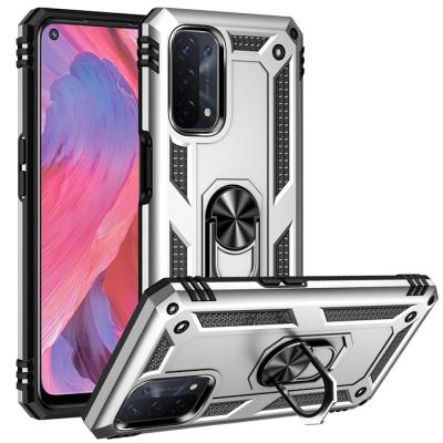 China china factory Shockproof Anti-fall Armor Back Cover With Magnetic Ring Holder Phone Case For Oppo A93 5G for sale