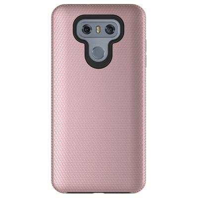 China Shockproof Resistant TPU PC Anti-drop Hybrid Defender Phone Case For LG G6 Triangle Texture Mobile Cover for sale