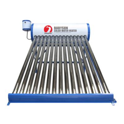 China Hotel BABYSUN SOLAR Compact Non Lobby 200 Liter Solar Water Heater With Best Price for sale