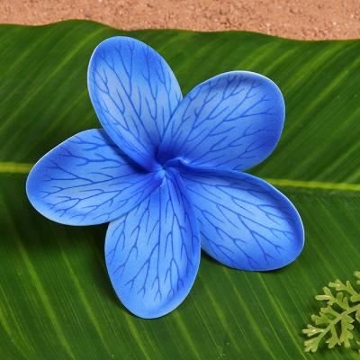 China Factory Supplier F1162 8Color 15CM EVA Foam Plumeria Hair Pick EVA Foam Plumeria Hair Pick Flower Artificial Hawaii Flower Women Accessories for sale