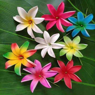 China F1176 8Color 10CM Festival Performance Decoration Factory Supplier F1176 8Color 10CM Plumeria Hair Selection Hawaii Artificial Dance Party Flower Women's Accessories for sale