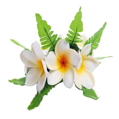 China Wholesale Artificial Silk Plumeria Women Hawaiian Foam Flowers Hair Clip Flowers Hair Clip Festival Performance Decoration Factory Supplier HC00049 Bird of Paradise for sale