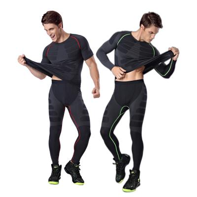 China OEM Serivice Custom Quick Dry Workout Seamless Men's Breathable Gym Tops Fitness Sets for sale