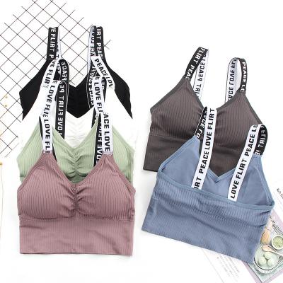 China 2021 QUICK DRY Women Thread Cotton Tube Chest Girl Lady Vest Seamless Bra Crop Top Wrapped Top for sale