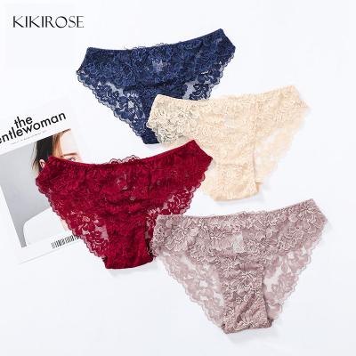 China Seamless Antibacterial High Waist Antibacterial Ice Silk Panties ODM Women's Underwear Breathable Lace Panties for sale