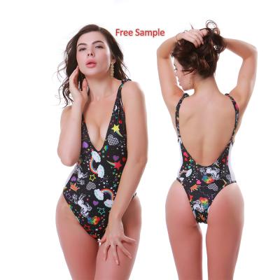 China Custom Made One Piece Designer Breathable Swimwear Bikini Mesh Triangle Swimsuit Sexi Lady for sale