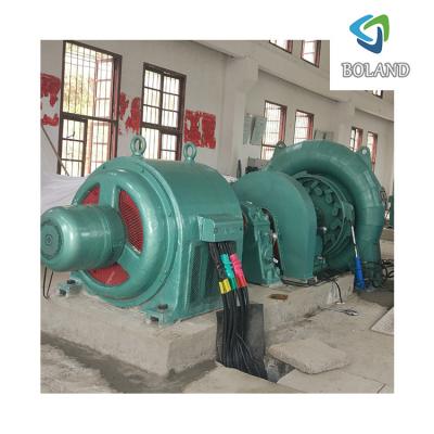 China Small Hydraulic Power Plant Boland Hydro Turbine Generator Francis Turbine Manufacture 80 Kw Horizontal Turbine for sale