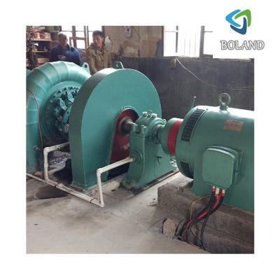 China Vertical Pelton Turbine Boland Mini Turbine Low Voltage Vertical Pelton Hydro Turbine for sale