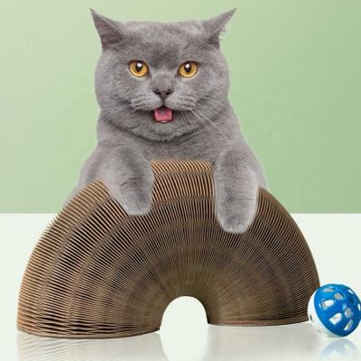 China Stored Magic Collapsible Scratch Toy Board Cat Scratching Board Cat Magic for sale