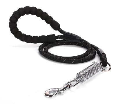 China Wholesale Hot Selling Large Stocked Dog Leads Soft Reflective Nylon Braided Pet Rope Dog Leash for sale