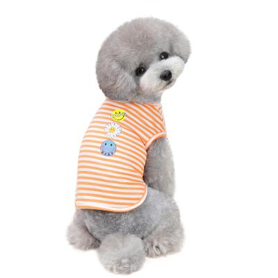 China Stocked Wholesale High Quality Cheap Pet Apparel Dog Stripe Clothes For Dog Cat Pet Europe Pet Apparel for sale