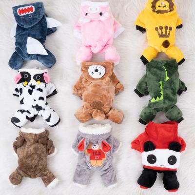 China Manufacturer Stocked Wholesale Cute Cartoon Dog Coats Pet Costume Pet Winter Costume Dog Clothes for sale