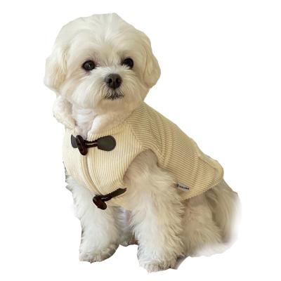 China Wholesale Stocked Autumn Winter Small Dog Clothes Thickened Warm Pet Vest Puppy Clothes Pet Clothing for sale