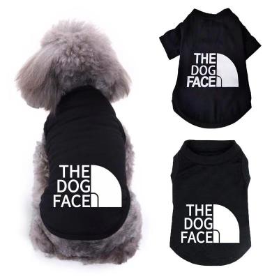 China Wholesale OEM Stocked Custom Printed Short Sleeve Pet Puppy Shirt Summer Dog Clothes XS-3XL for sale