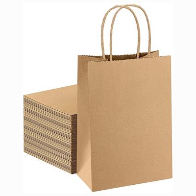 China Factory Supply Cheap Custom Printed Logo Food Storage Portable Kraft Paper Bag For Supermarket for sale