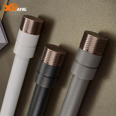 China Contemporary Factory Supply Aluminum curtain rods  round tube series adjustable curtain accessories curtain pole for sale