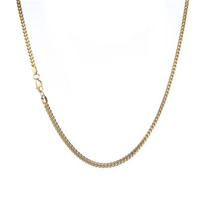 China New Arrival 3mm Hiphop 18/20/22 /24 Inch Silver Gold Jewelry Necklace Chain Stainless Steel Chain for sale