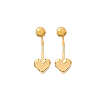 China Retro FASHIONABLE personality stainless steel earring love stud earrings stainless steel geometric gold for wholesale for sale