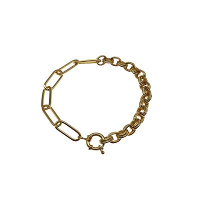 China New Style CLASSIC European Sterling Silver Bracelets Gold Plated Sterling Silver 925 Bracelet For Gift for sale