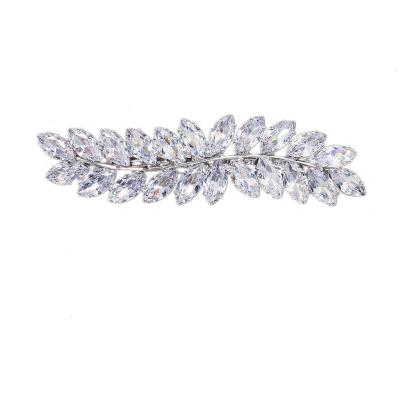 China European and American style fashion luxury zircon hair clip for jewelry bridal headdress wedding hair accessories for sale