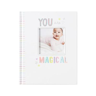 China 2023 High Quality Custom Baby Memory Book Keepsake Baby Journal Notebook Kids Books First Year Baby Scrapbook For Boy Girl for sale