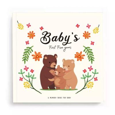 China High Quality 4x6 Baby Photo Album Gift Keepsake Memory Booklet-Machine Cute Self Adhesive Journal Baby Kids Books Wholesale for sale