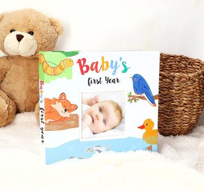 China 2023 High Quality Hardcover Baby Memory Book Wholesale Custom Kids Books Notebook Baby Book Diary First for sale