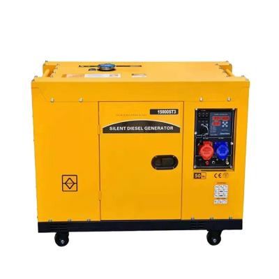 China hot sale 15kva/12kw/15kv/15kva brand new 230v 3ph portable 3 phase 15kva fuel consumption super silent diesel generator price list for sale