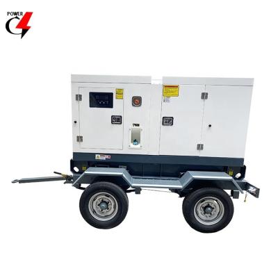 China Best Selling 80kw/80 kw/100 KVA Commercial Silent Portable Industrial Standby Diesel AC Generator 3 Phase On Trailer Price 8 Hours Keep Running for sale