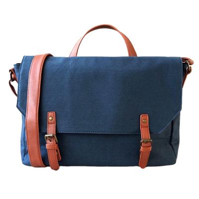 China New 2021 Casual British Style Canvas Men's College Bag Men's Single-handle Shoulder Bag Messenger Bag for sale