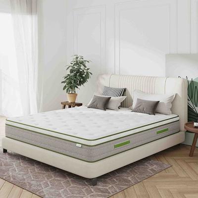 China Removable Cover Euro Top 5 Star Hotel Soft Pocket Spring Mattress matelas de luxe Memory Foam Bed Mattress Queen Size In A Box for sale