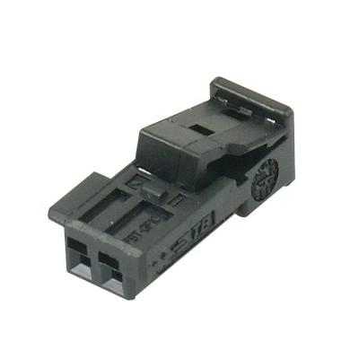 China JINDA Good Quality 2 Pin Automotive Plastic Black Electrical Auto Wire Connector 1-1718333-1 for sale