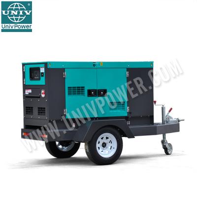 China Silent Diesel Price UL8E Type 30 Kw 37.5kva Generator Trailer Sale for sale