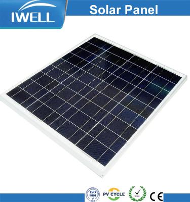 China 8A 8A IWELL China Suppliers 50W Poly Solar Panel For Home Use Solar Panels for sale