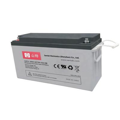 China UPS UPS stk santak battery 12V 150AH maintenance free lead acid battery for sale