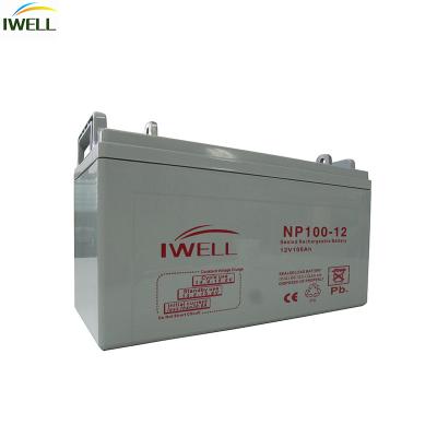 China IWELL NPC VRLA 100Ah Car Battery Sealed Maintenance Free AGM Deep Cycle Gel Battery For Lighting for sale