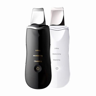 China Skin Scrubber Ultrasonic Face Cleaner Personal Use Beauty Machines Facial Peeling Ultrasonic Scrubber for sale