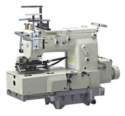 China 12 Needle Flat-bed Double Chain Stitch Sewing Machine with Shirring FX1412PSSM for sale