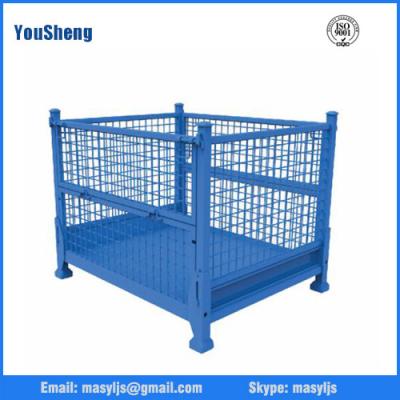 China stacking wire mesh box, heavy duty wire mesh box for warehouse and logistics for sale