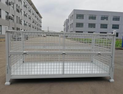 China Storage Cage Wire Mesh Cage Container Whole Sale Price Foldable Collapsible Steel Storage Cage for sale