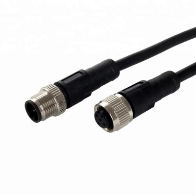 China China Factory Power 2 3 4 5 8 12 Waterproof Male Female Poles 17pins IP67 IP68 M8 M12 Cable Connector for sale