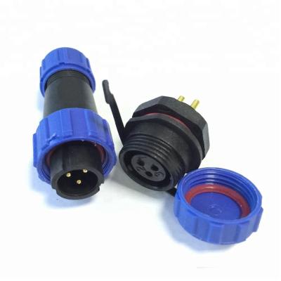 China SP13 Pin Automotive Series Waterproof Plastic Cable Connector IP68 2 3 4 5 6 7 9 Circular For LED Screen for sale