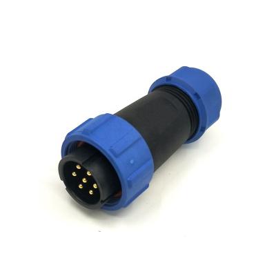 China 7 Pin SP13 Automotive Waterproof Plastic Cable Connector IP68 Circular Connector for sale