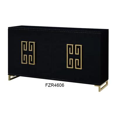 China Living Room (Other) Adjustable Black Door Cabinet Vintage Sideboard Solid Wood Chinese Sideboard for sale