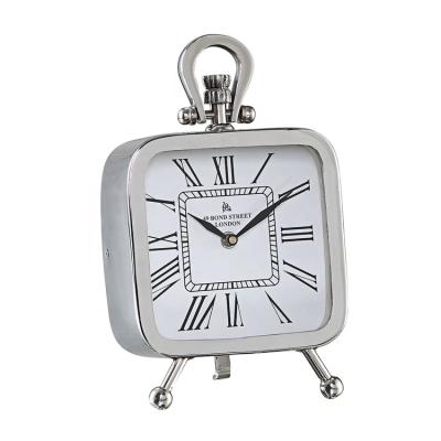 China Wholesale Antique Style Home Modern Vintage Metal Desk Square Table Clock for Home Decor for sale