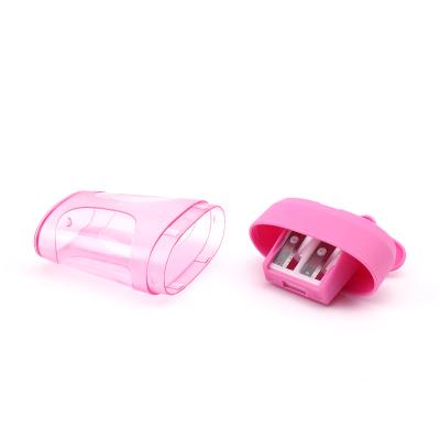 China School Office Home Bookstore Factory Direct Accept Custom Pink Yellow Plastic Pencil Sharpener For Kids for sale