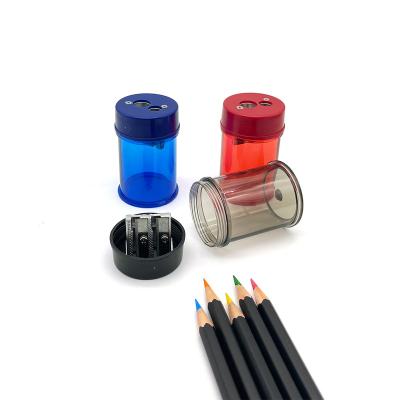 China OEM Home Style Printed Double Hole Child Safety Pencil Sharpeners For Students for sale