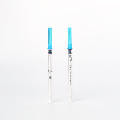 China PVC Auto-Disable Vaccinator Syringe With 21G Needle, 28G ISO CE for sale