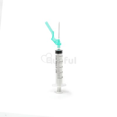 China PP Luer Lock Safety Vaccination Syringe With Safety Needle for sale